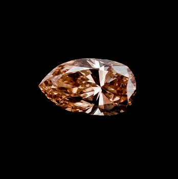 DIAMANT, oinfattad, champagnefärgad, ca0,77ct.