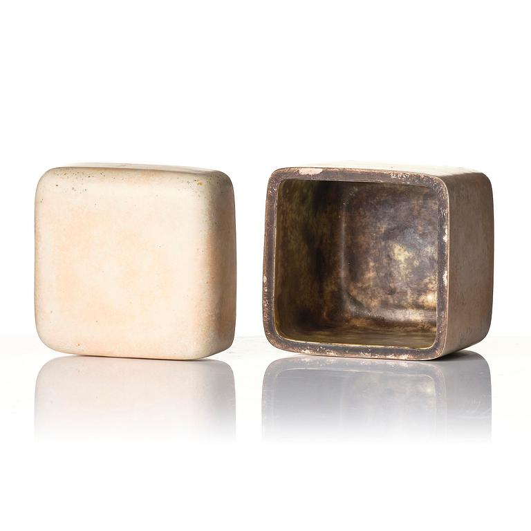 Hans Hedberg, a faience lidded jar, Biot, France.