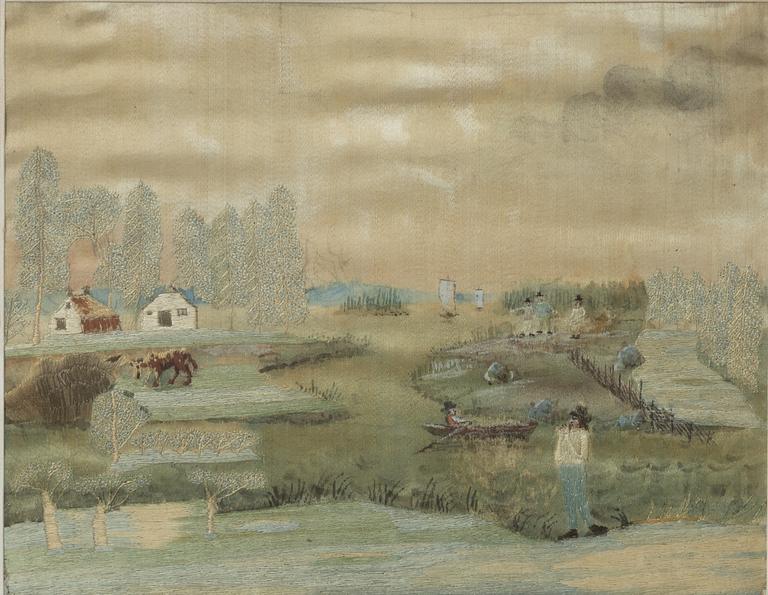 Side embroidery, E.C. Kinnander, 1822.