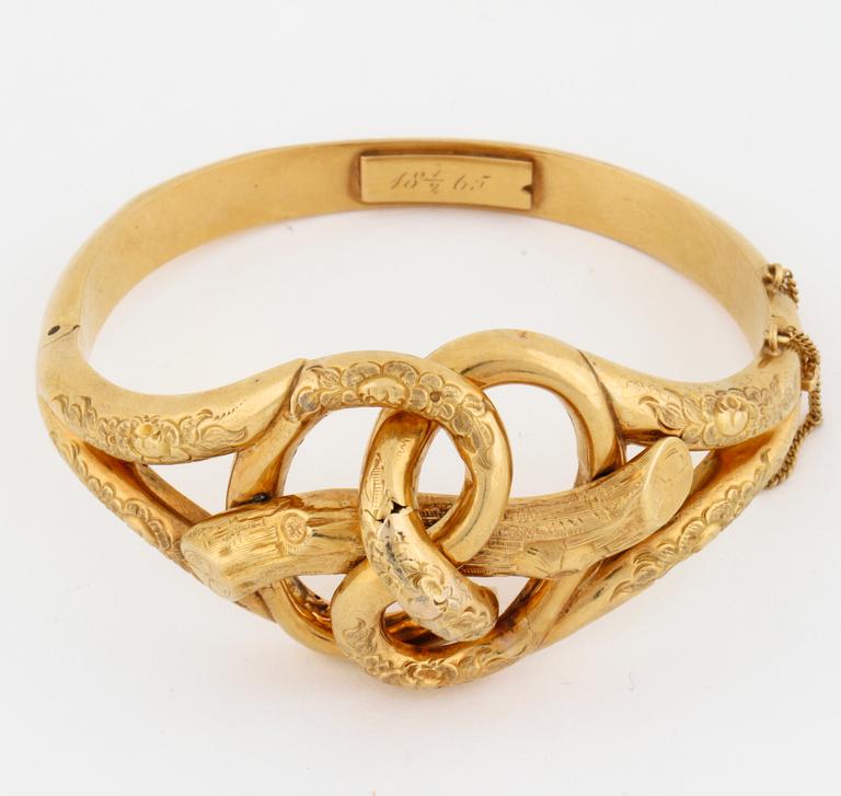 ARMBAND, Gustaf Möllenborg, Stockholm, 1856.