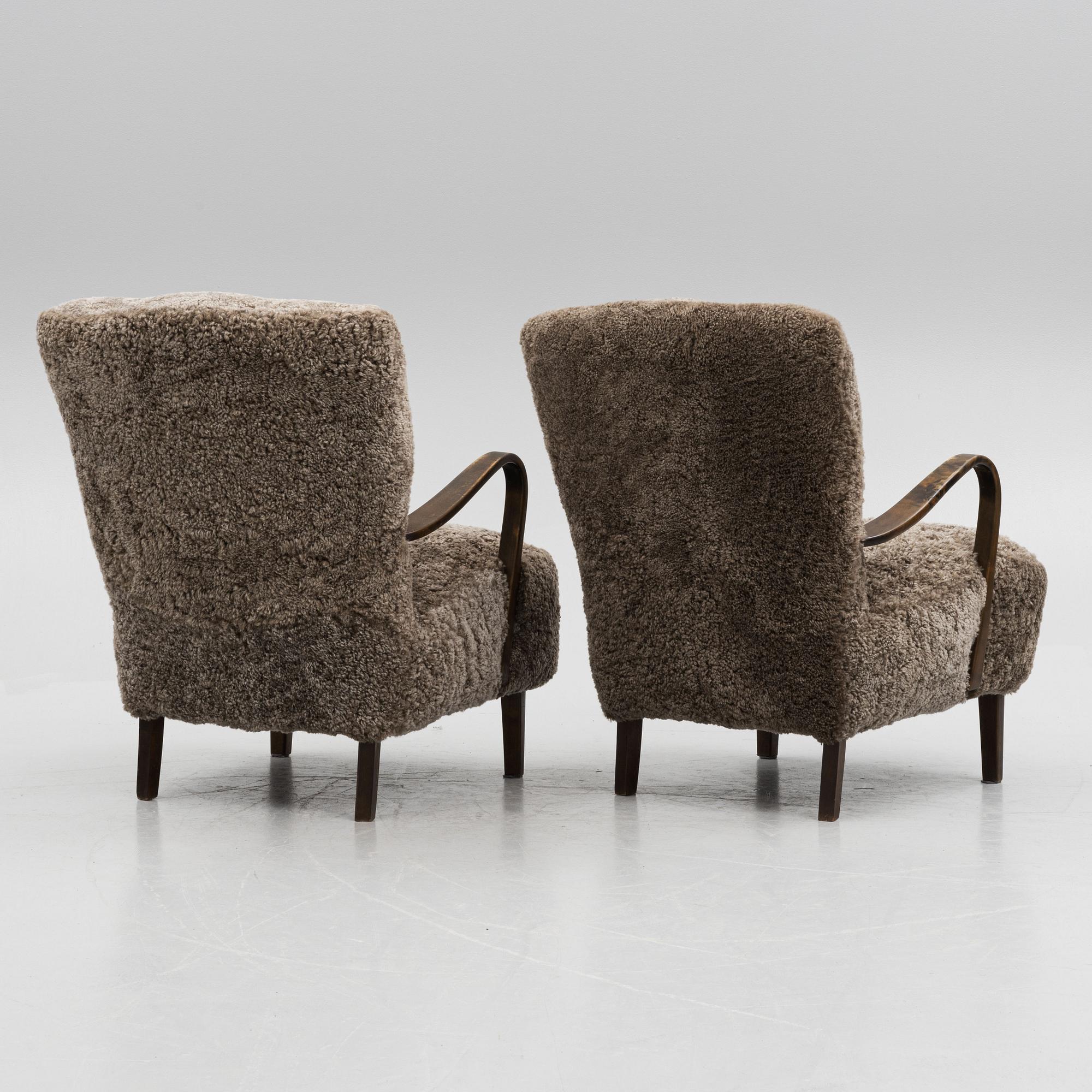 Fåtöljer, ett par, Swedish Modern, 1930/40-tal.