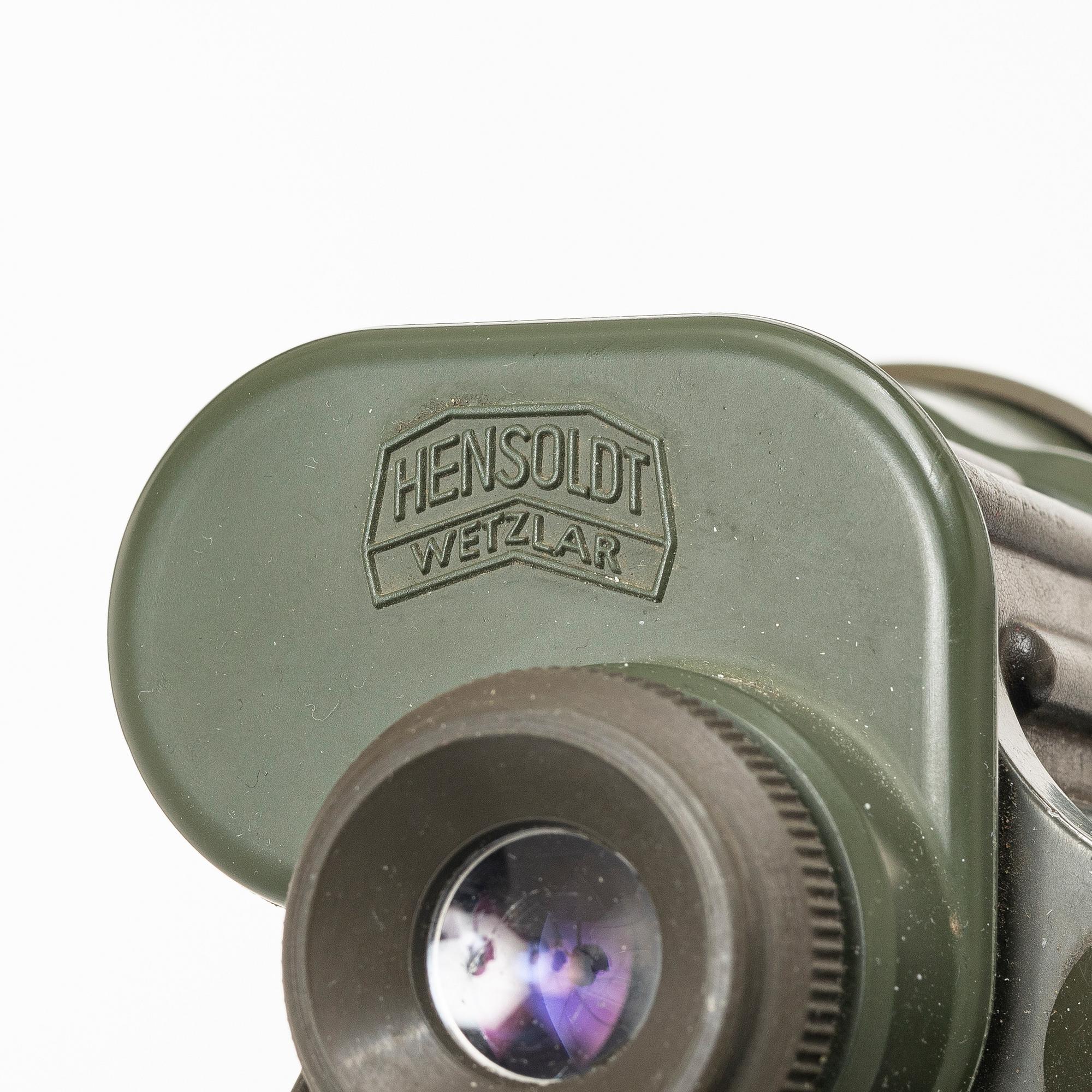 Binoculars, "Dienstglas" Bundeswehr, Hensoldt Wetzlar, 10x50.