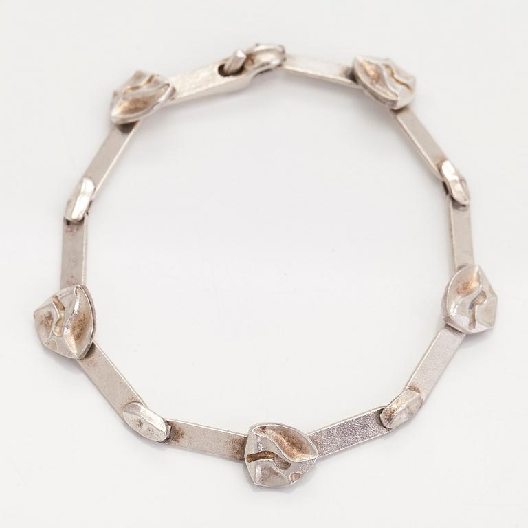Björn Weckström, bracelet, brooch, earrings, pins, silver, Lapponia 2006.