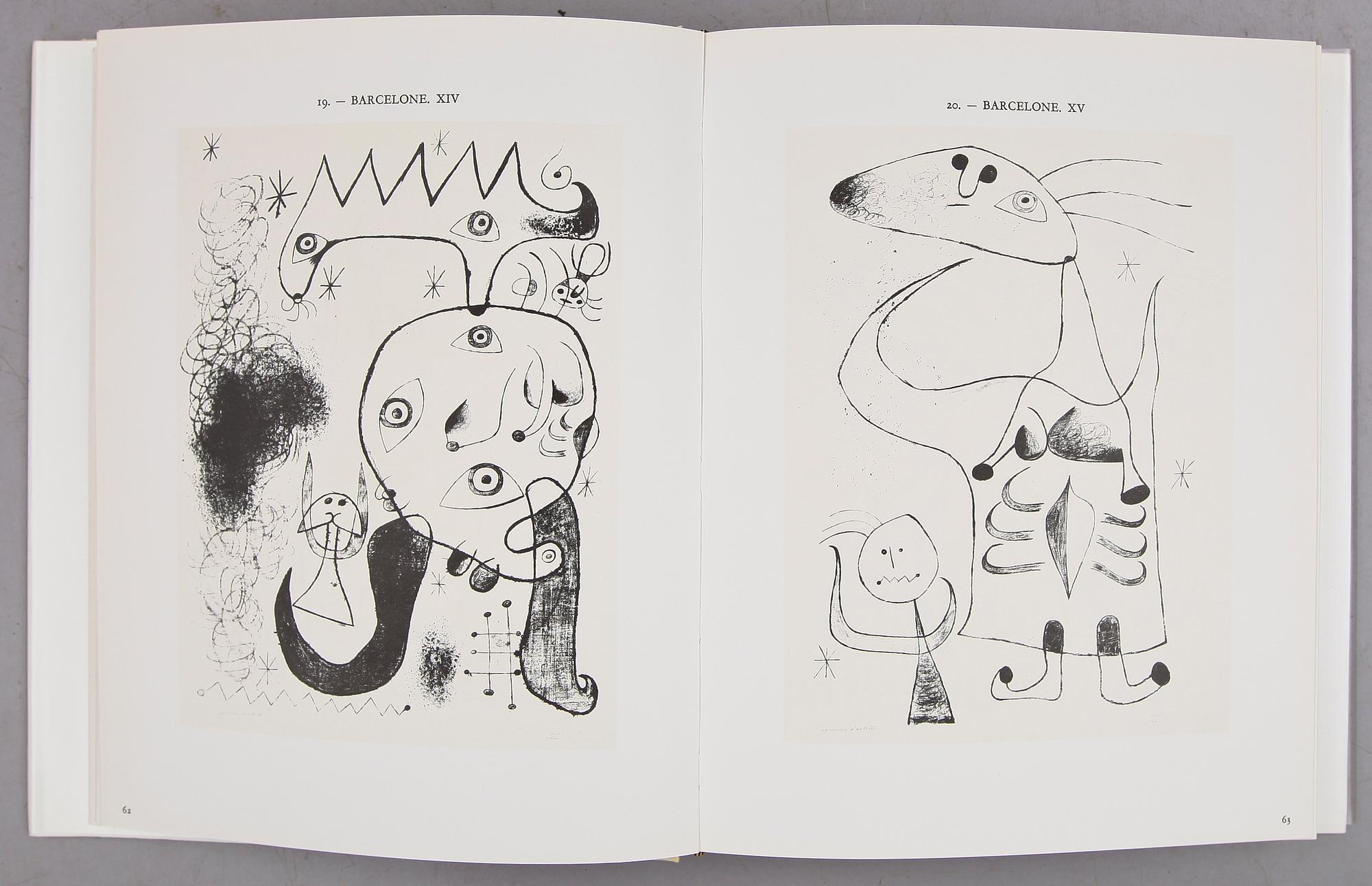 BOK: Joan Miró Lithographe I, Michel Leiris, Fernand Mourlot, Mazo & Cie, Paris 1972. Litographie.