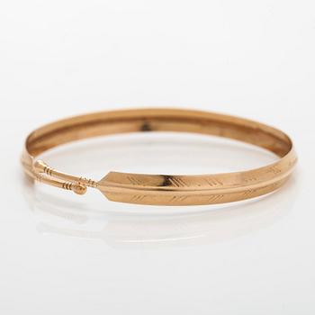 Kalevala koru, rannerengas 14K kultaa, Helsinki 1961.