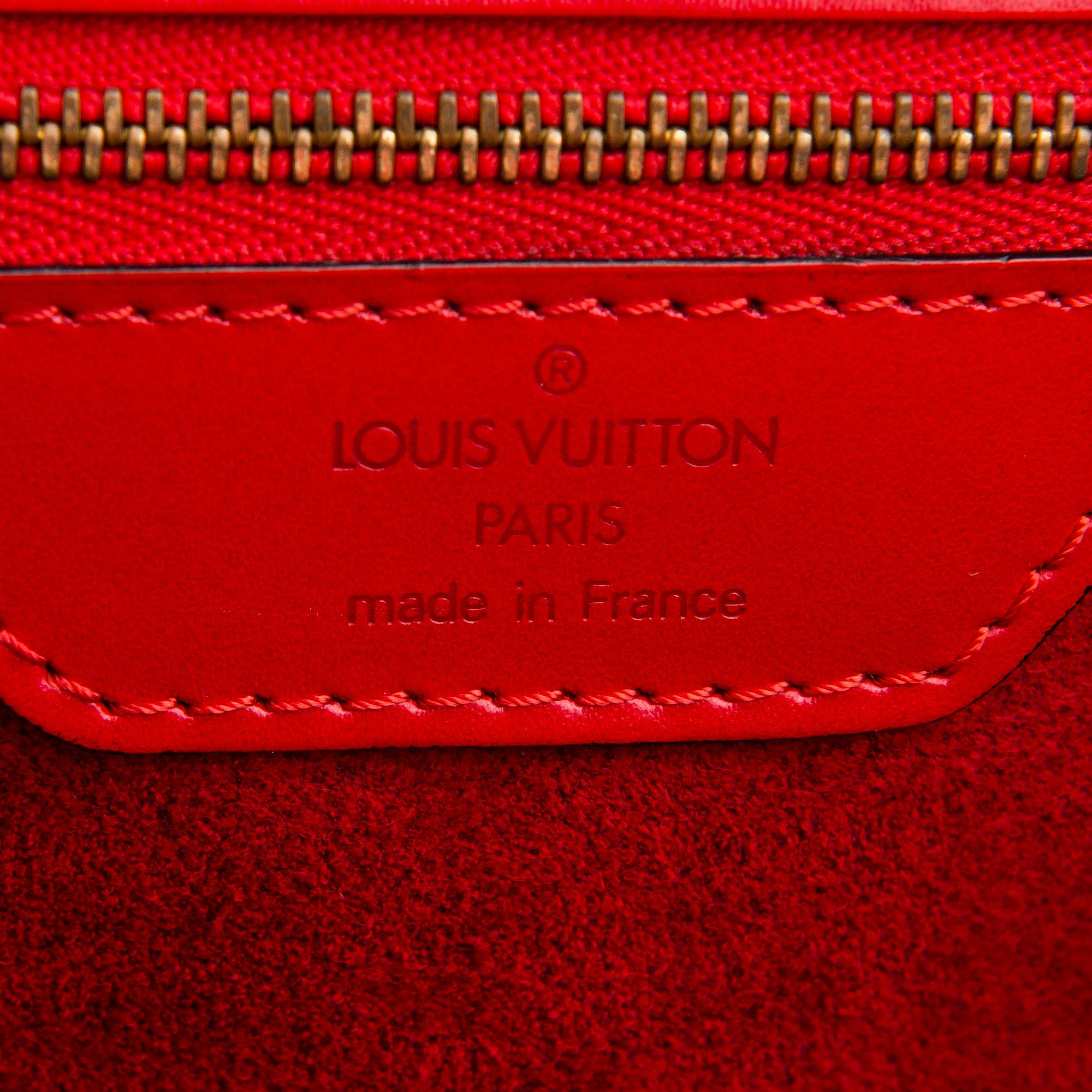Louis Vuitton, A red Epi leather 'Saint Jacques GM' Bag.