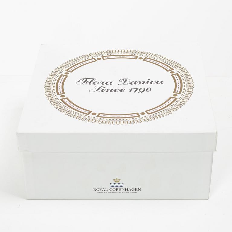 Royal Copenhagen, a 'Flora Danica' tea cup and saucer, Denmark, 1953.