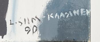 Ludmilla Siim, oil on canvas, signed and dated -90.