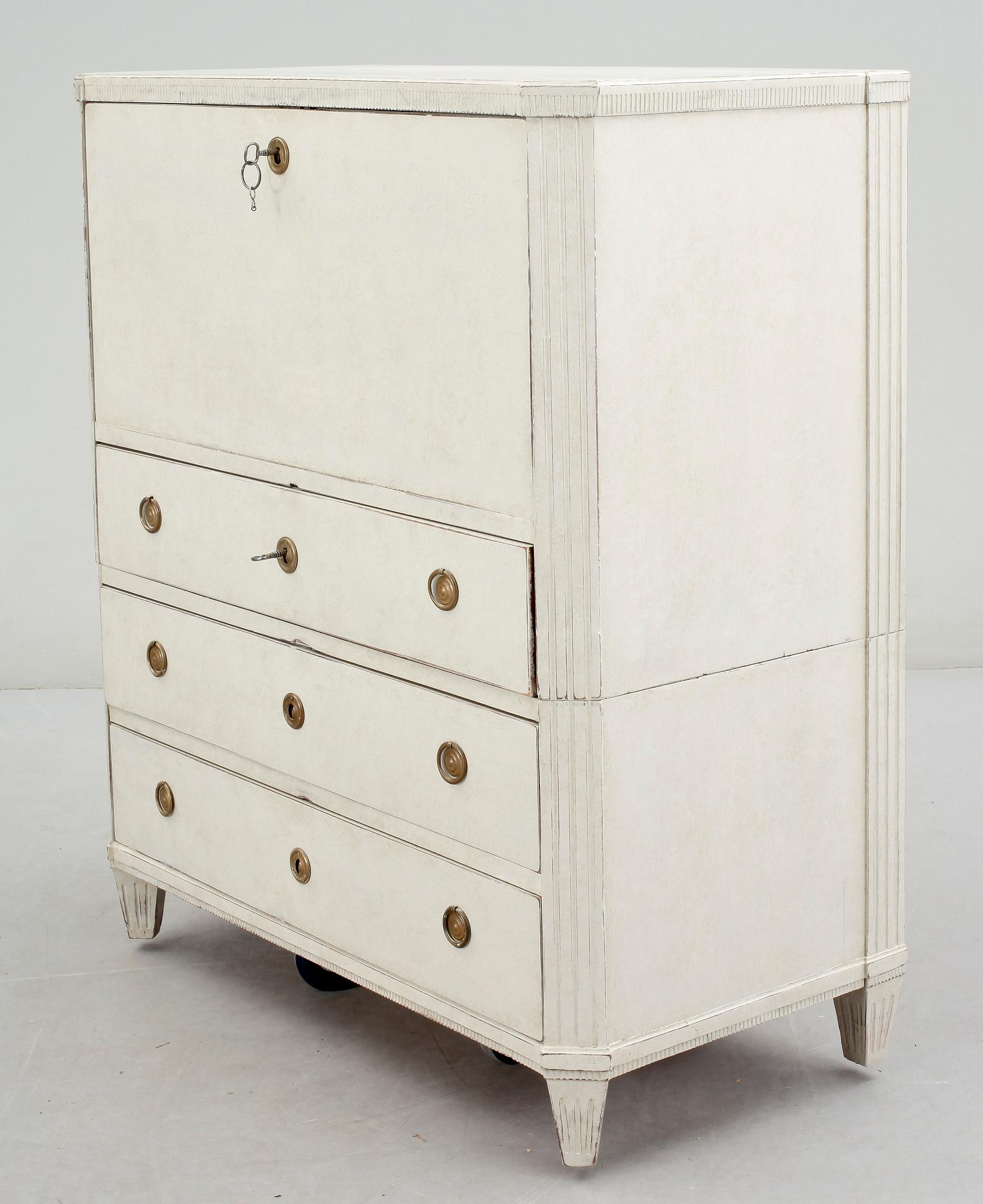 SEKRETÄR. Sengustaviansk, 1800-tal.