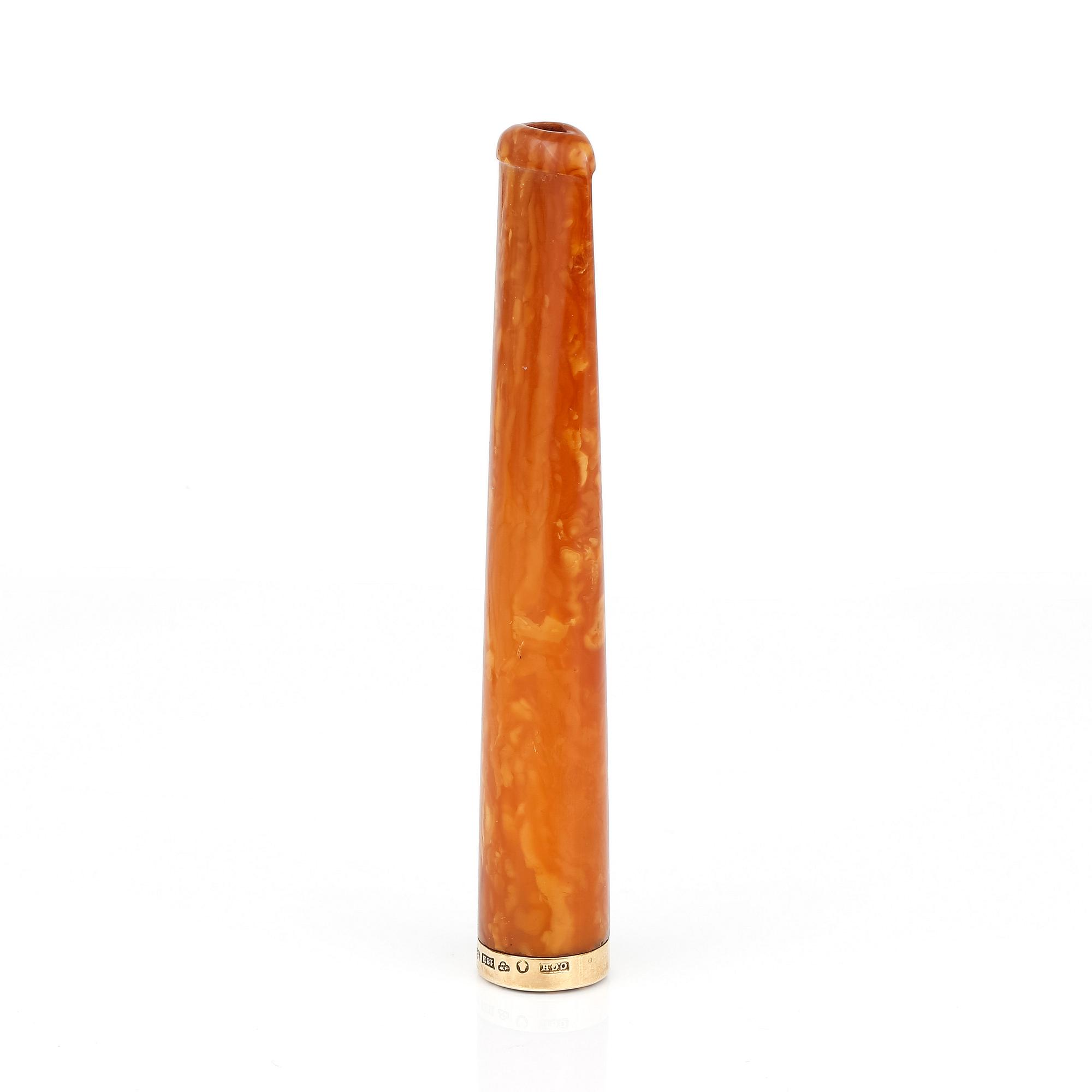 CIGARETTMUNSTYCKE, 18k  guld, CG Hallberg, 1928.