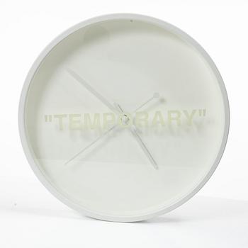 Virgil Abloh, väggur, "Temporary", Markerad, IKEA.