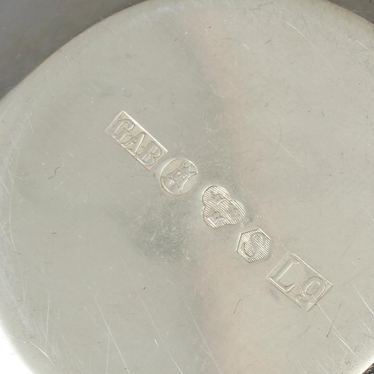 PARTI SILVER, 5 delar, bla Gewe, 1900 -tal. Vikt 576 g.