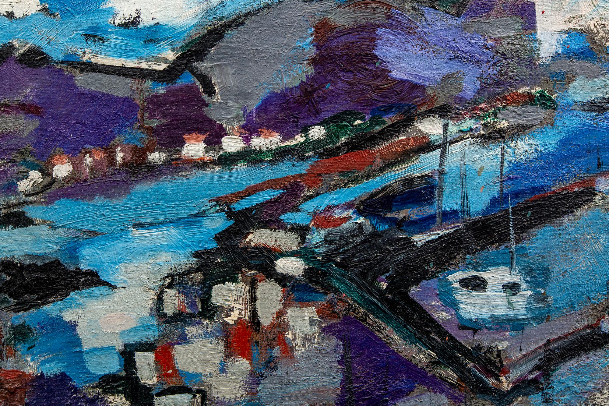 Unknown artist, oil on canvas, signed, around the middle of the 20th century.