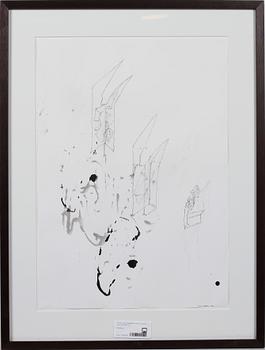 C.M LUNDBERG, blyerts och tusch. Sign o dat 2006.