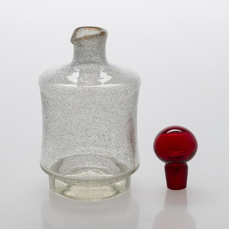 Tamara Aladin, A 'Star' glass carafe,  Riihimäen Lasi, 1963-65.