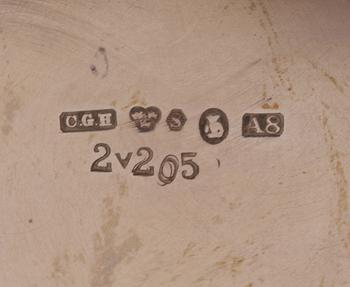 VASER, 2 st, silver, C G Hallberg, Karl Andersson, 1900-tal.