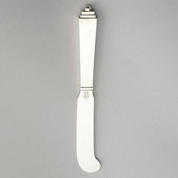 Georg Jensen, a set of 99 pieces of sterling silver flatware, model 'Pyramide', design Harald Nielsen, Copenhagen 1933-1977.