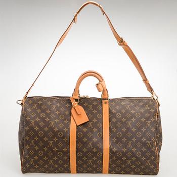 LOUIS VUITTON, Keepall 55 Bandouliere WEEKEND BAG.