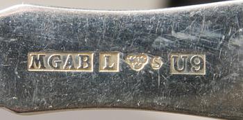 BESTICKSERVIS, 48 delar, silver "Uppsala". M.G.A.B, 1969-70.