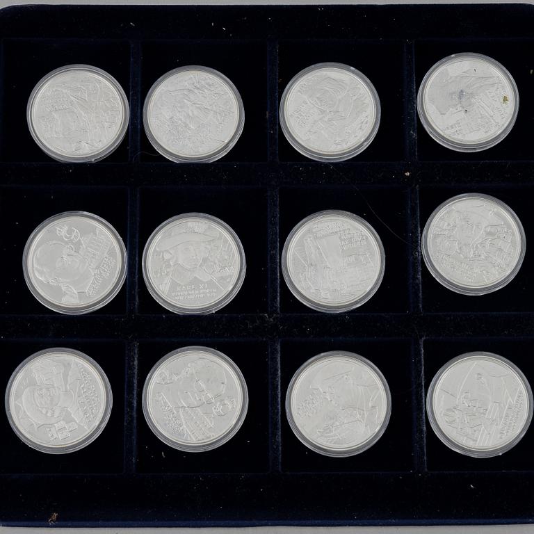 28 silver medals, 'Regents of Sweden'.