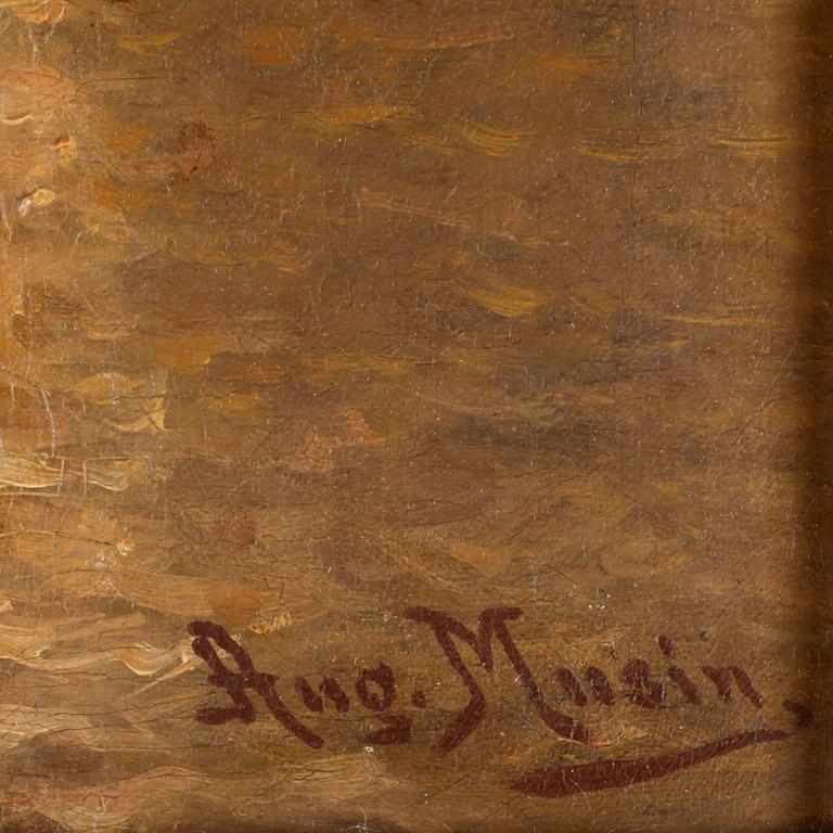 AUGUSTE MUSIN, olja på duk, sign.