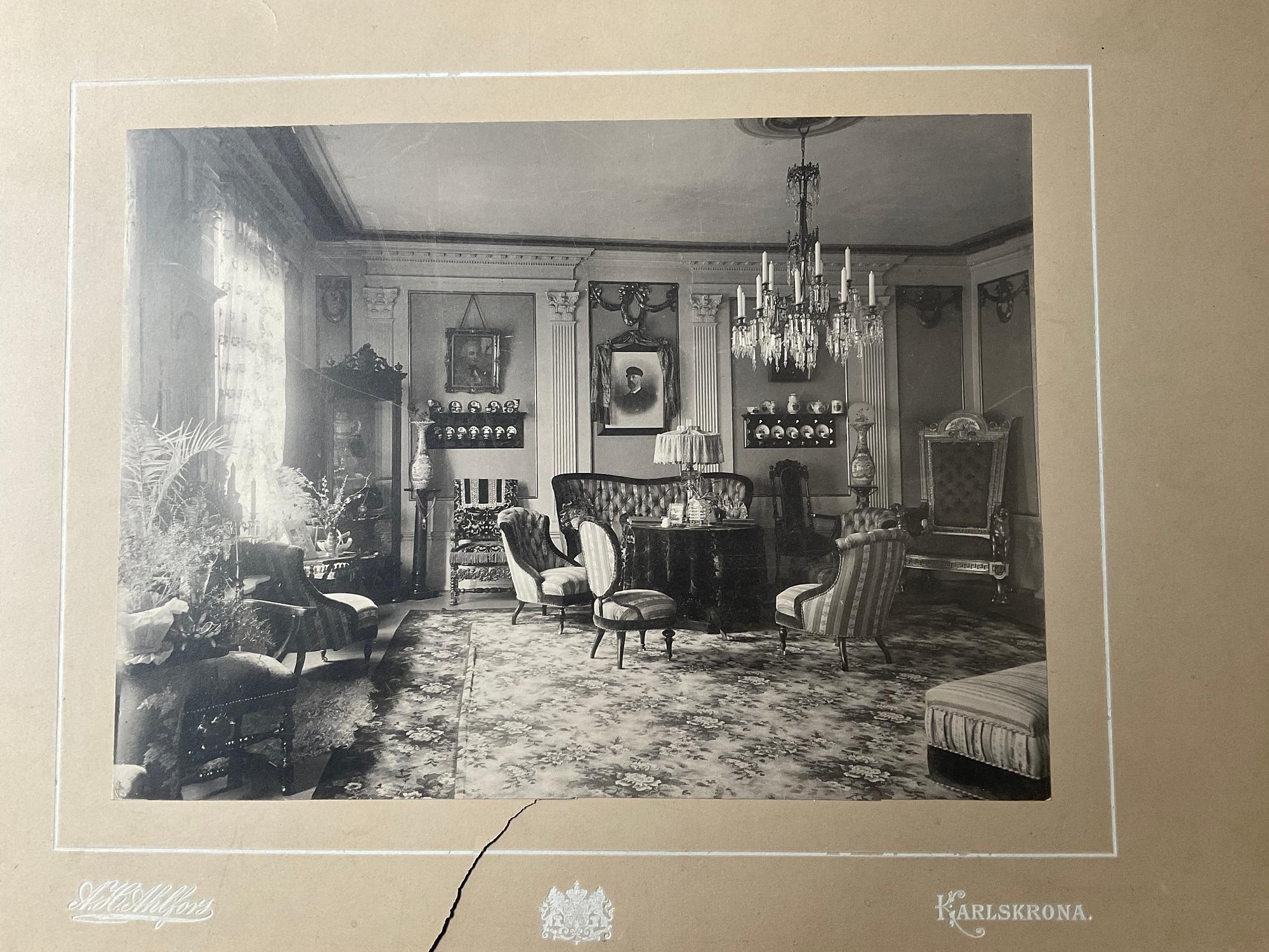 Ljuskrona, oscariansk, 1800-talets slut.