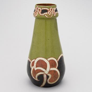 A ceramic vase signed A.W.F. Finland 1903.