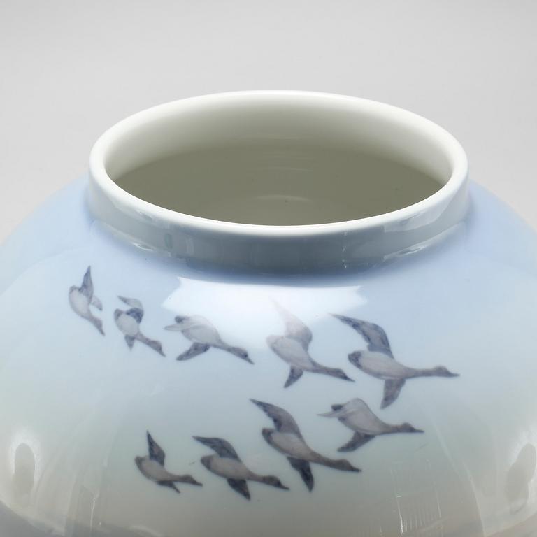 A porcelain vase from Royal Copenhagen, Denmark, second half of the 20th century.