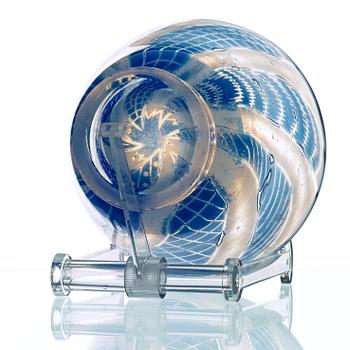 Edward Hald, a 'slipgraal' glass bowl, Orrefors 1948.