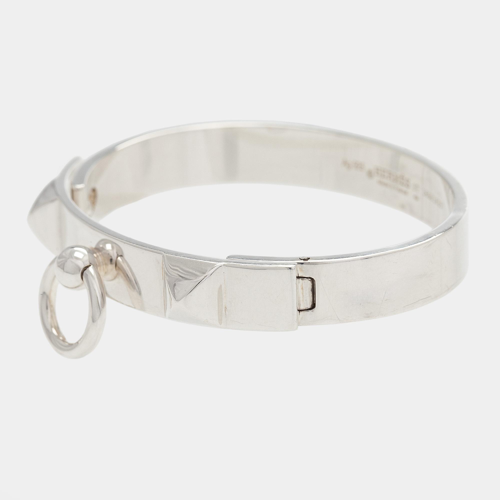 Hermès, armband, sterling silver, "Collier de Chien".