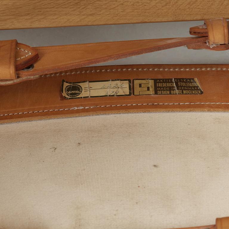 BØRGE MOGENSEN, fåtöljer, ett par, "Spanska Stolen", Fredericia, Danmark.