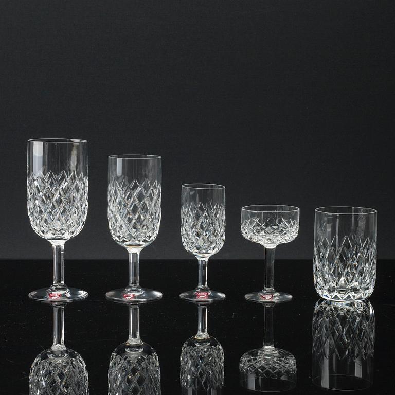 INGEBORG LUNDIN, glasservis, 60 delar, "Elisabeth/FESTIVAL ", glas, Orrefors.