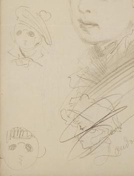 Anders Zorn, Porträttskiss samt karikatyrer.