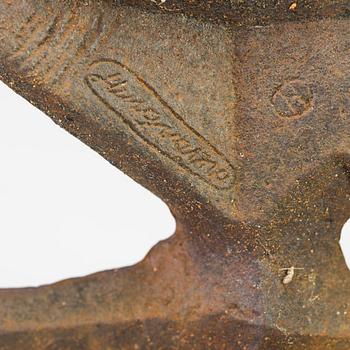 OLLE HERMANSSON, sculpture, iron, signed Husqvarna.