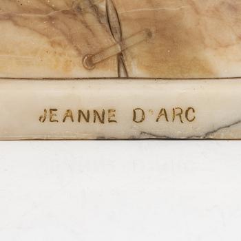 A sculpture, "Jeanne D'Arc".