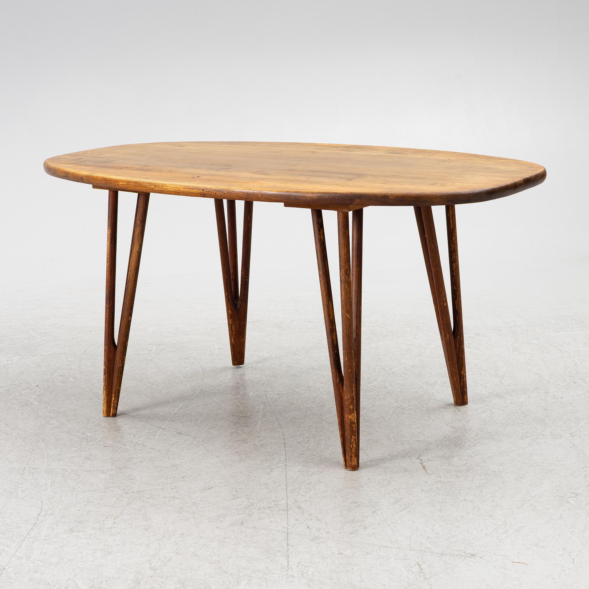 Bo Fjaestad, coffee table, own workshop, Arvika, 1956.