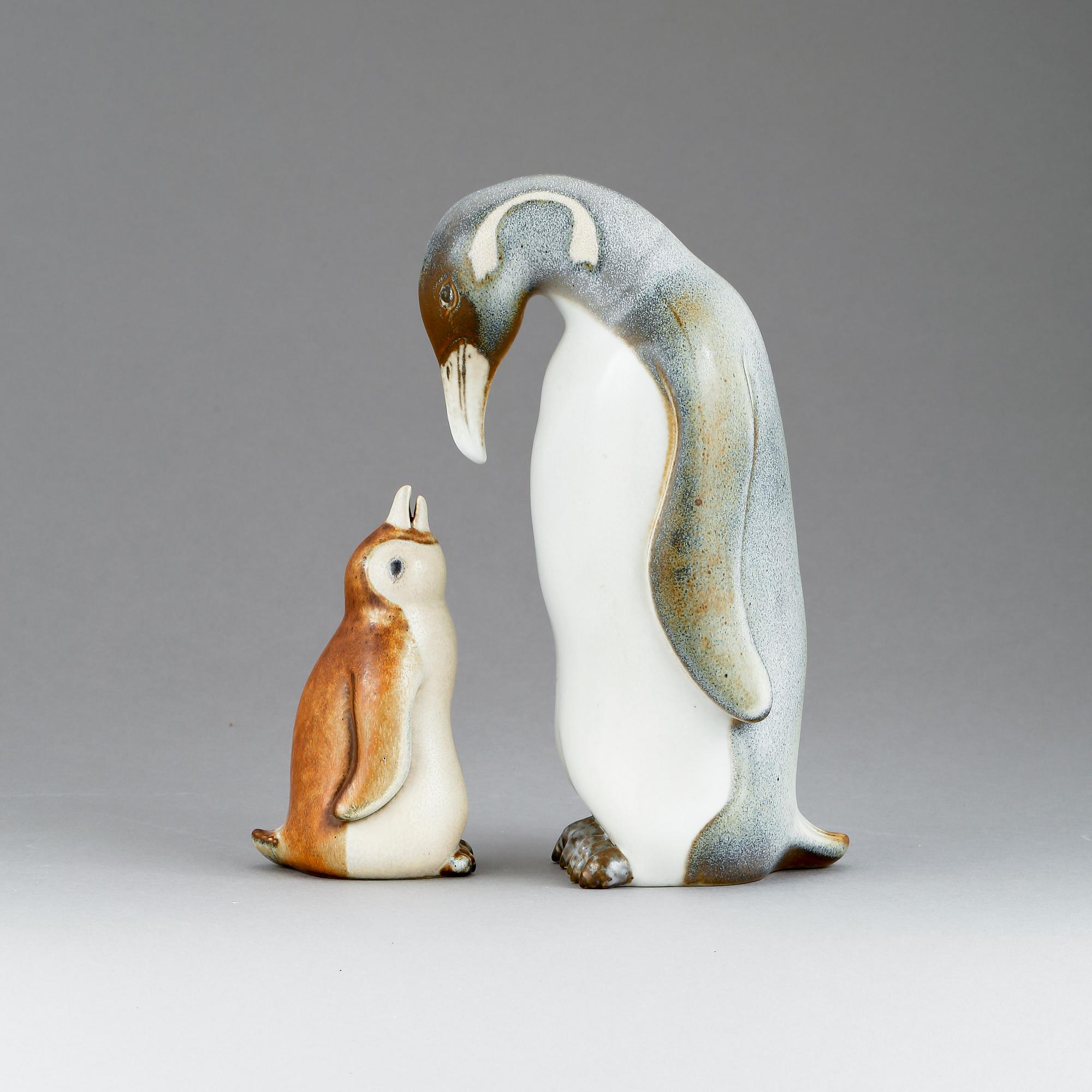 FIGURINER, 2 st, stengods, Gunnar Nylund, Rörstrand.