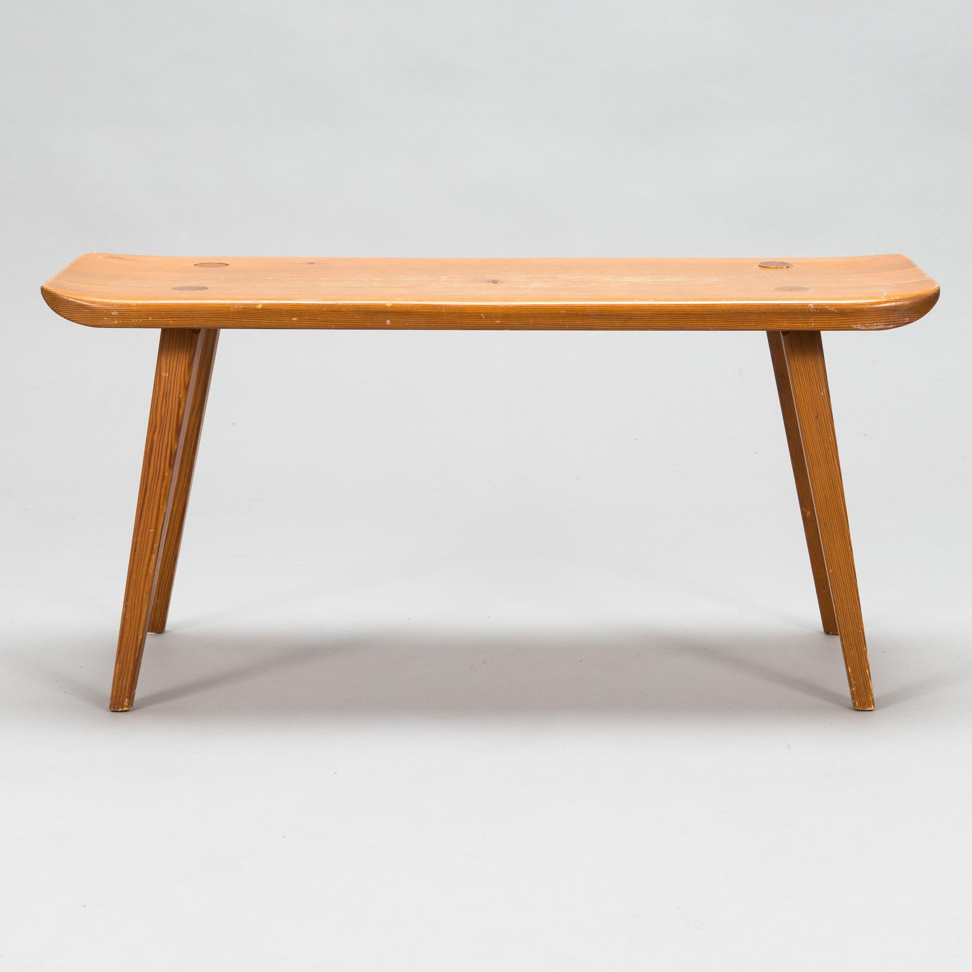 Carl Malmsten, a mid-20th 'Visingö' bench for Svensk Fur.