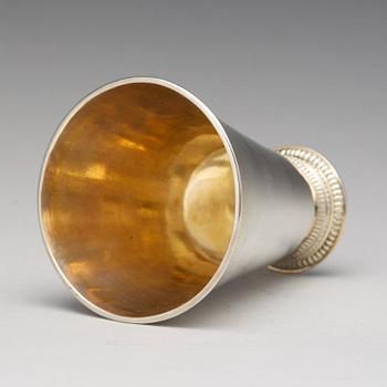 Petter Lund, bägare, silver, Nyköping 1736.