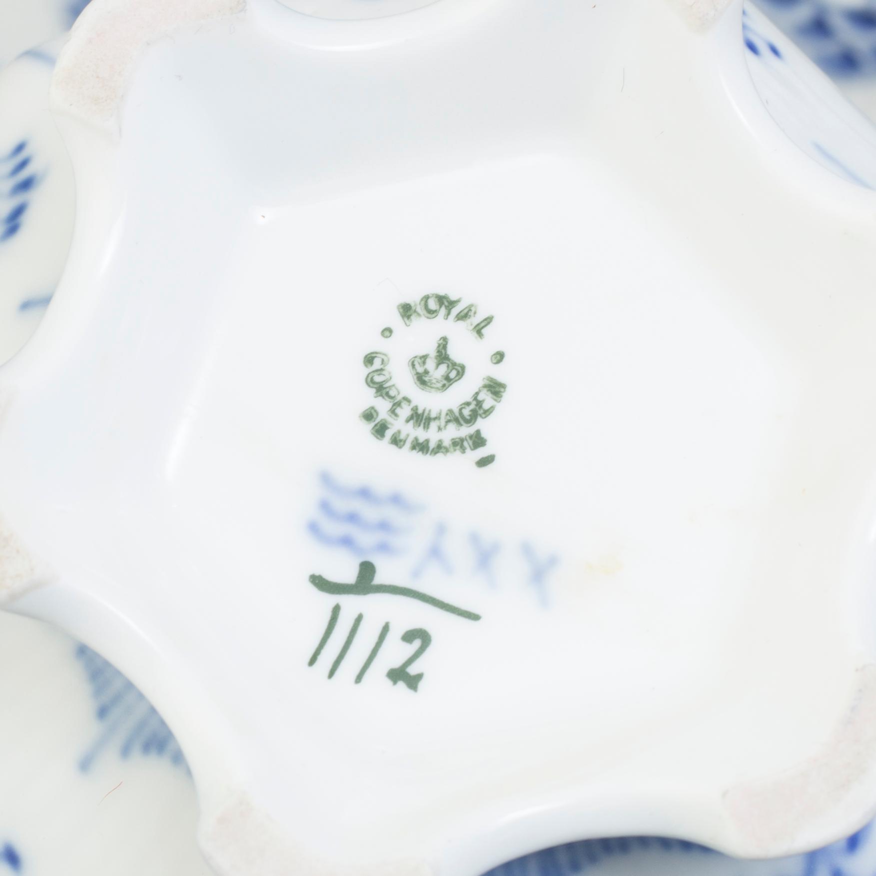 A 32 pieces porcelain coffee service 'Musselmalet' from Royal Copenhagen, Denmark.
