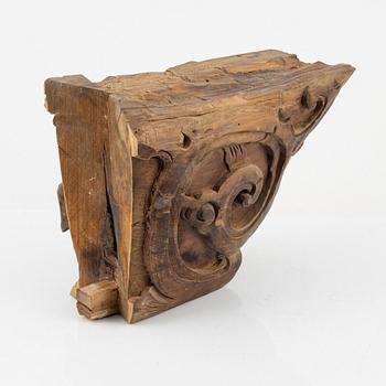 A wooden sculpture, China, presumably late Qing dynasty.