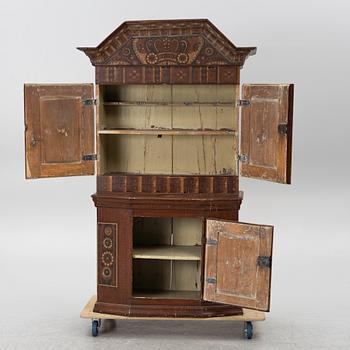 A Folk Art cabinet, Dalecarlia, 19th century.