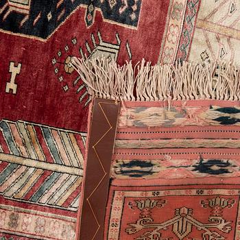Carpet Oriental silk approx. 200x14 cm.