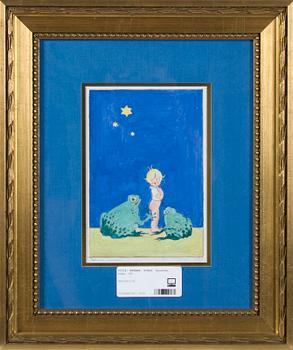 NERMAN, EINAR. Gouache, sign.