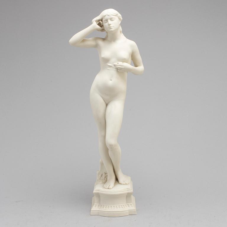 PER HASSELBERG, after. A porcelain sculpture from Gustafsberg,  dated 99.