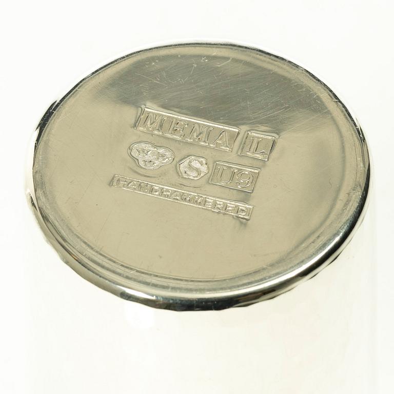 A set of twelve silver beakers, Mema Guld & Silver Ab, Lidköping 1970.