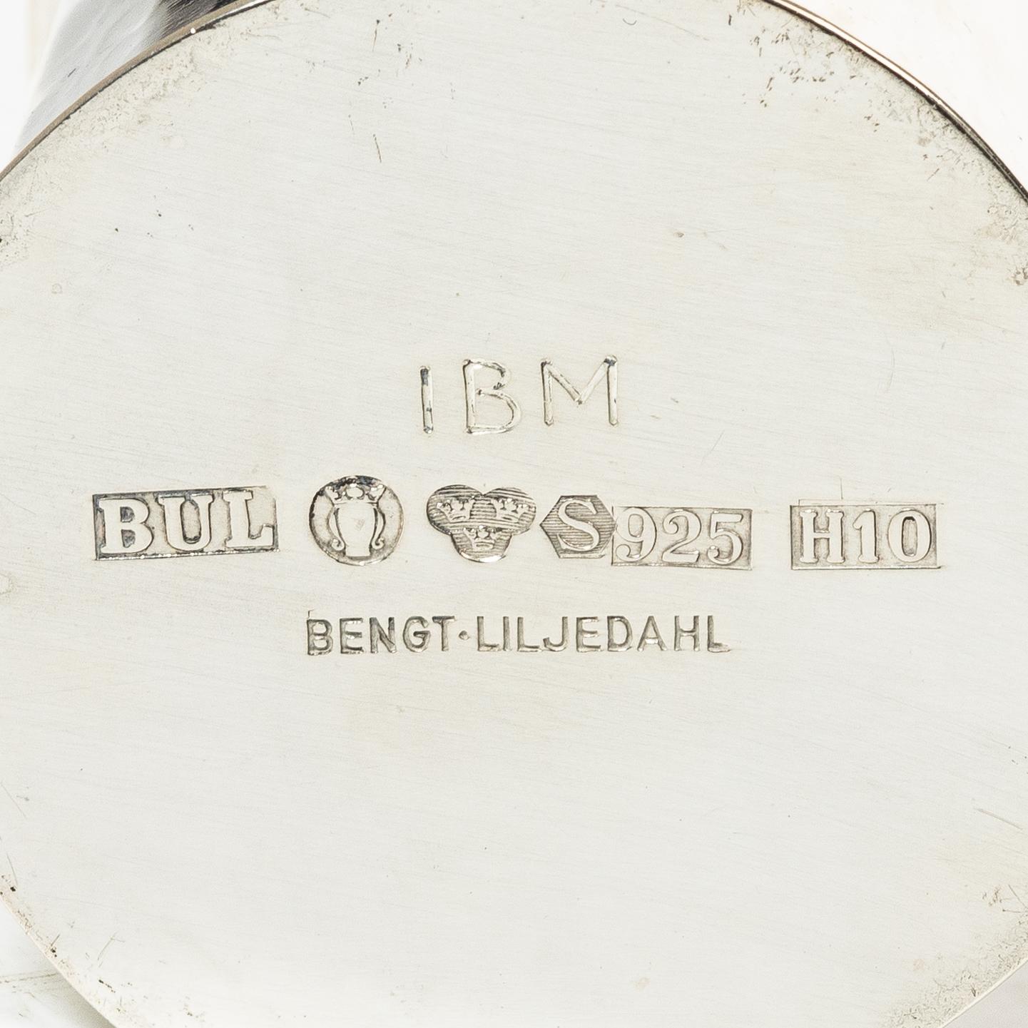 Bengt Liljedahl, a sterling silver vase, Sweden, 2006.