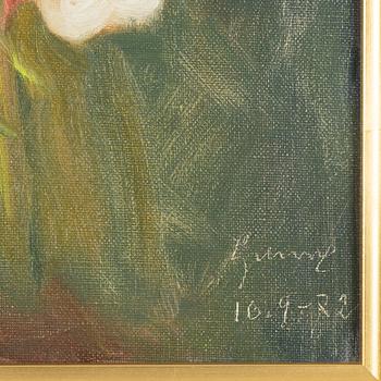 Carl Gunne, oil on canvas, signed and dated 10/9-72.