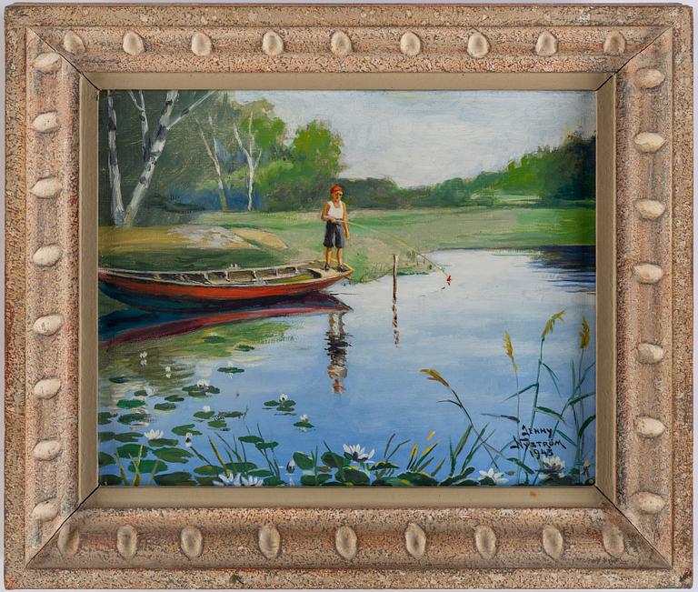 JENNY NYSTRÖM, oil on canvas, signed and dated 1943.