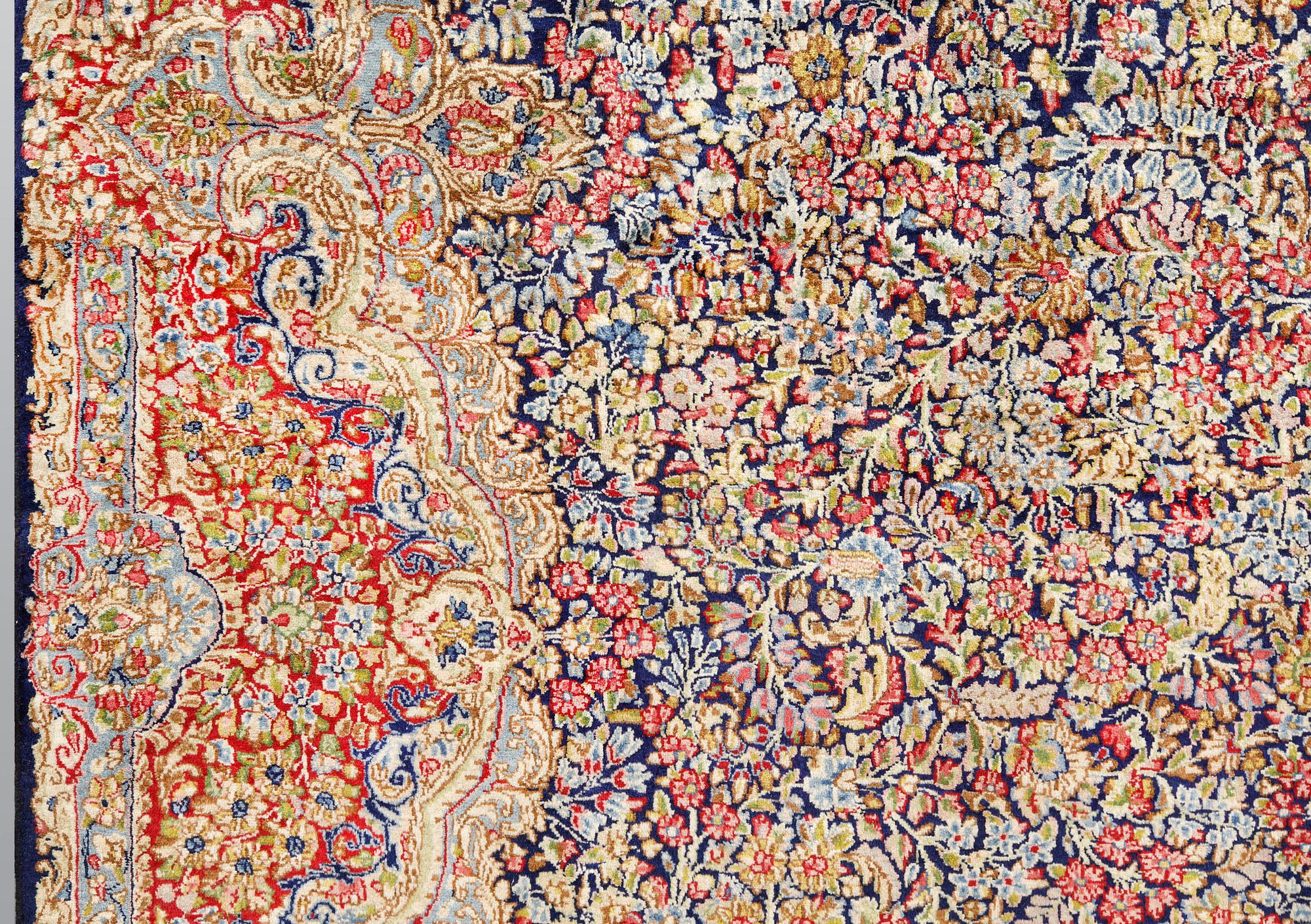 Carpet, Kirman lavash millefiore, 386 x 303 cm.